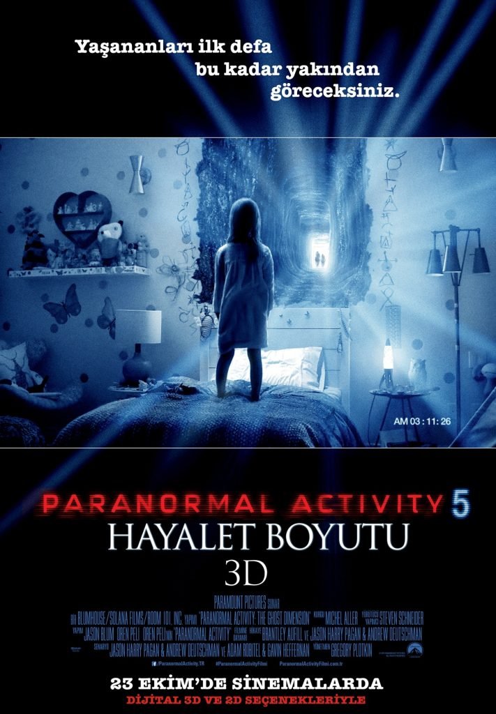 Paranormal Activity 5 Hayalet Boyutu poster